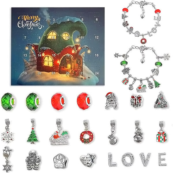Adventskalender mit 2 Armbändern und 22 Anhängern | ADVENTBRACE