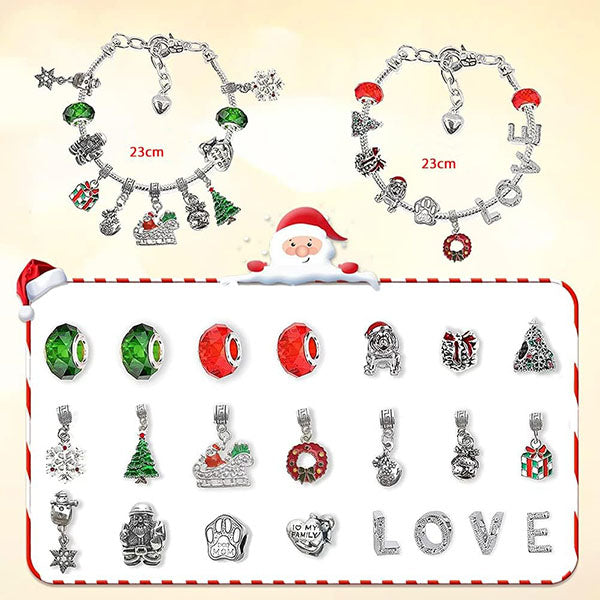 Adventskalender mit 2 Armbändern und 22 Anhängern | ADVENTBRACE