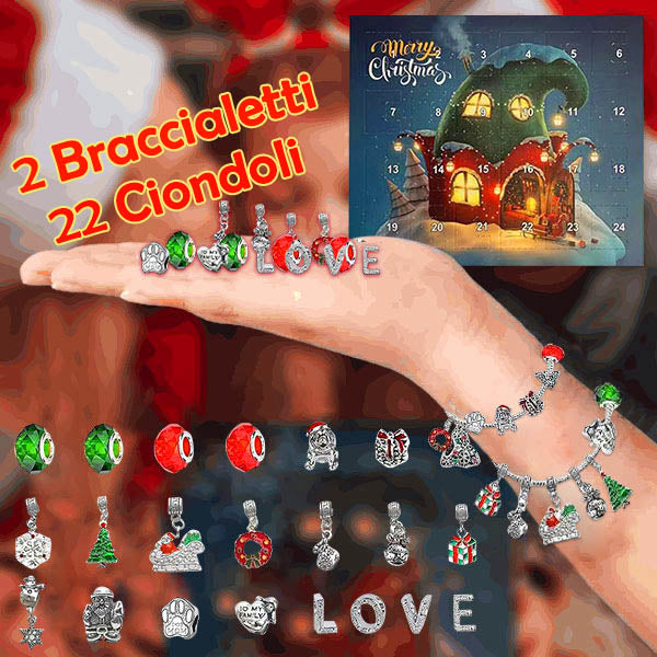 Adventskalender mit 2 Armbändern und 22 Anhängern | ADVENTBRACE