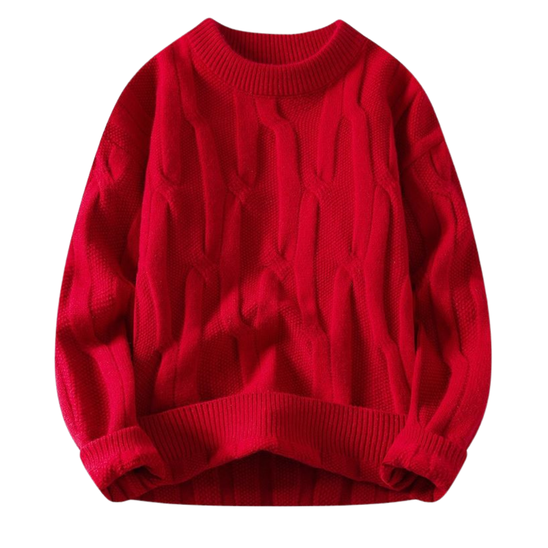 Premium Pullover mit Zopfmuster