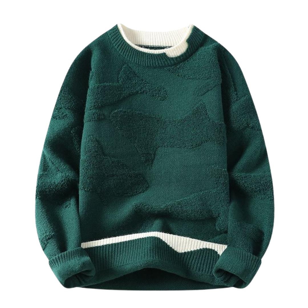 Pullover mit strukturiertem abstraktem Muster