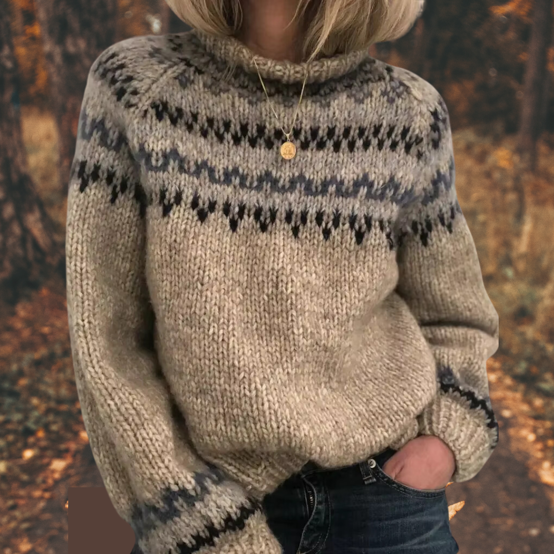 Inge® | Damen Nordic Strickpullover